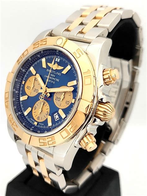 breitling chronomat 44 gmt 2-tone bracelet|breitling chronomat 44 for sale.